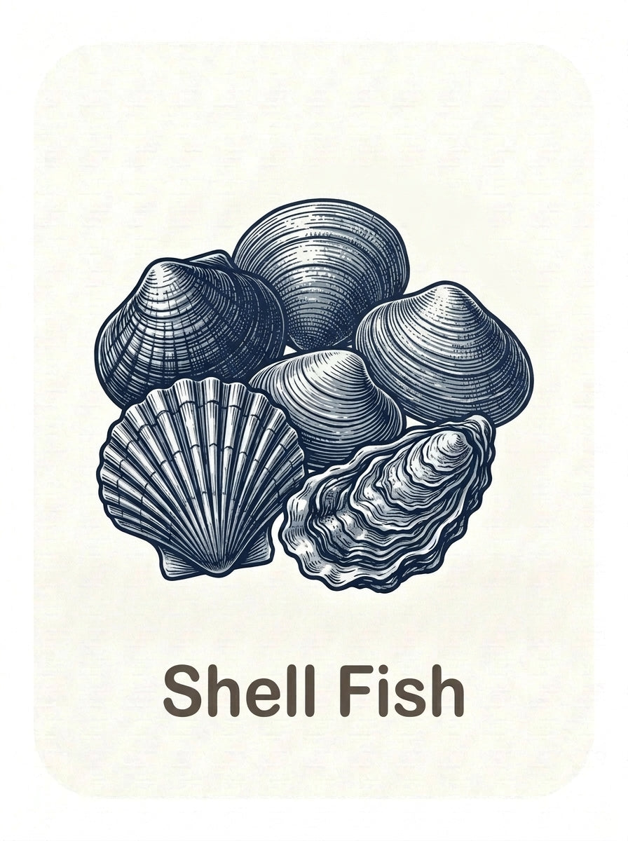 Mussels and oyster