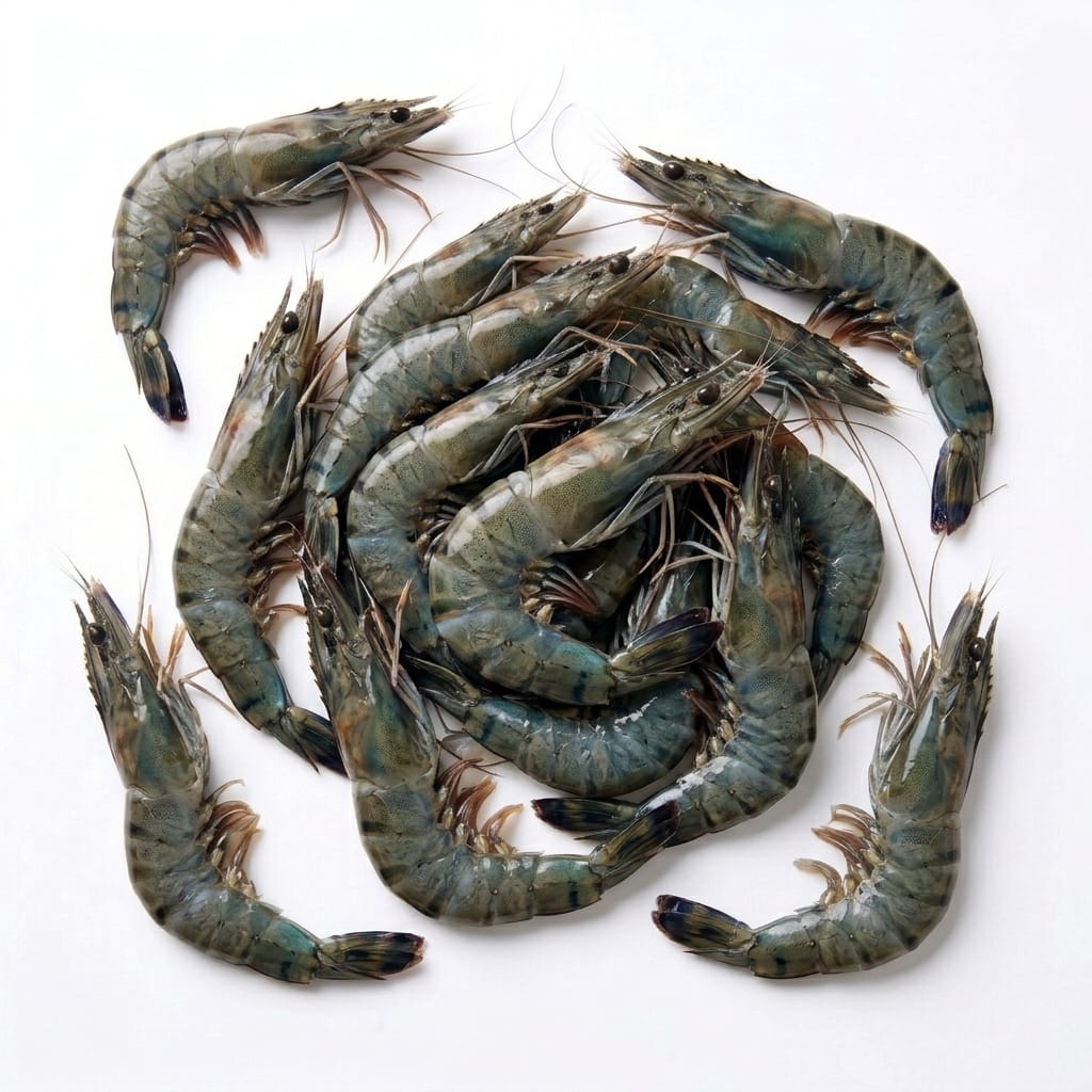 Black Tiger Prawns Large Jumbo (Tiger Jheenga) - whole uncleaned - Seafood Spot