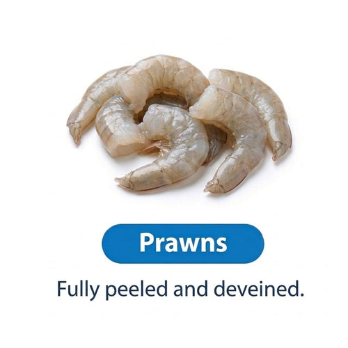 Fully peeled and deveined prawns - Seafood Spot